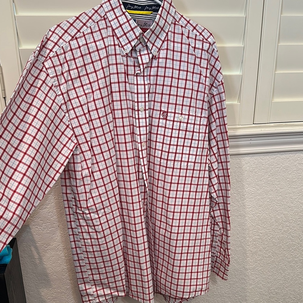 Wrangler George Strait  Red Checkered Men's Shirt